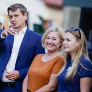 Bernhard Vogel (CDU), ehemaliger rheinland-pfälzischer Ministerpräsident, Christian Baldauf, Fraktionsvorsitzender der rheinland-pfälzischen CDU, dessen Frau Martina und die gemeinsame Tochter (v. l. n. r.).