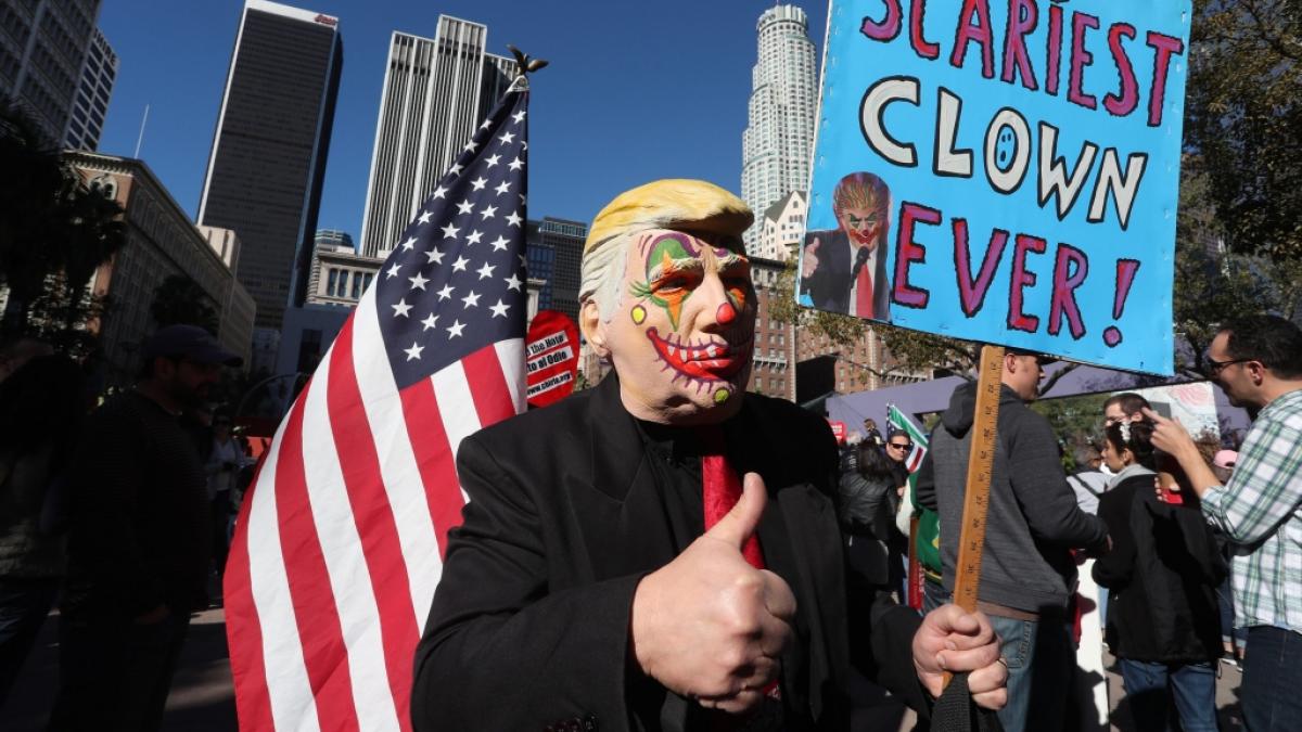 Kritiker vergleichen Donald Trump immer wieder mit einem trotteligen Clown - f&uuml;r echte Profi-Clowns sind diese Aussagen eine blanke Beleidigung. (Foto)