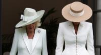 Melania Trump (rechts) verstand einen Witz von Königin Camiliia zunächst nicht.