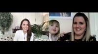 Kate Middleton im Gespräch mit Vicky Jones und Tochter Isla, während ihres Videoanrufs bei Little Village, eine Londoner Wohltätigkeitsorganisation, die Kinder sozial schwacher Familien mit Kleidung, Spielzeug und Babysachen unterstützt.