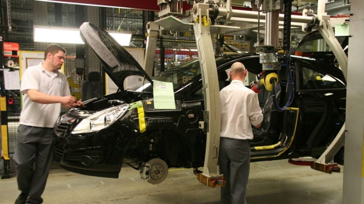 Bei Opel in Eisenach werden derzeit Sonderschichten gefahren.