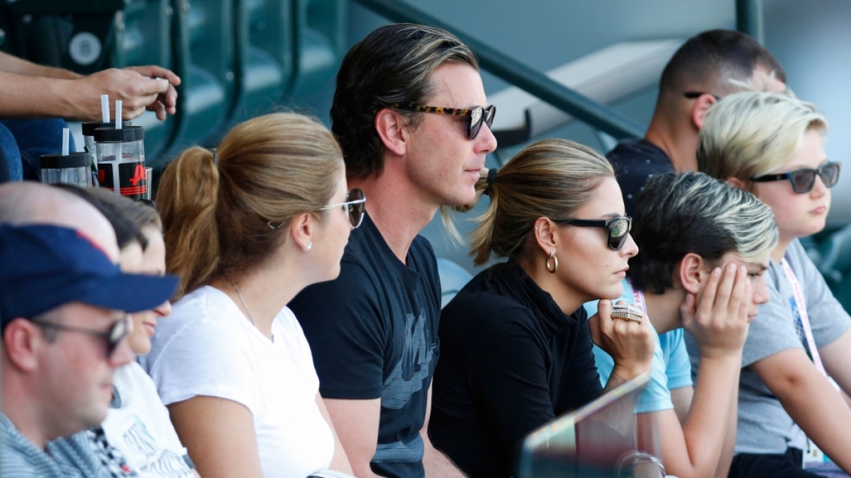 Gavin Rossdale und Sophia Thomalla besuchten gemeinsam ein Tennis-Turnier in den Staaten. (Foto)