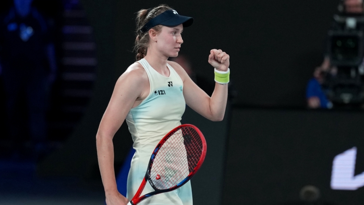 Elena Rybakina reagiert bei den Australian Open, am 29.01.2026. (Symbolbild) (Foto)