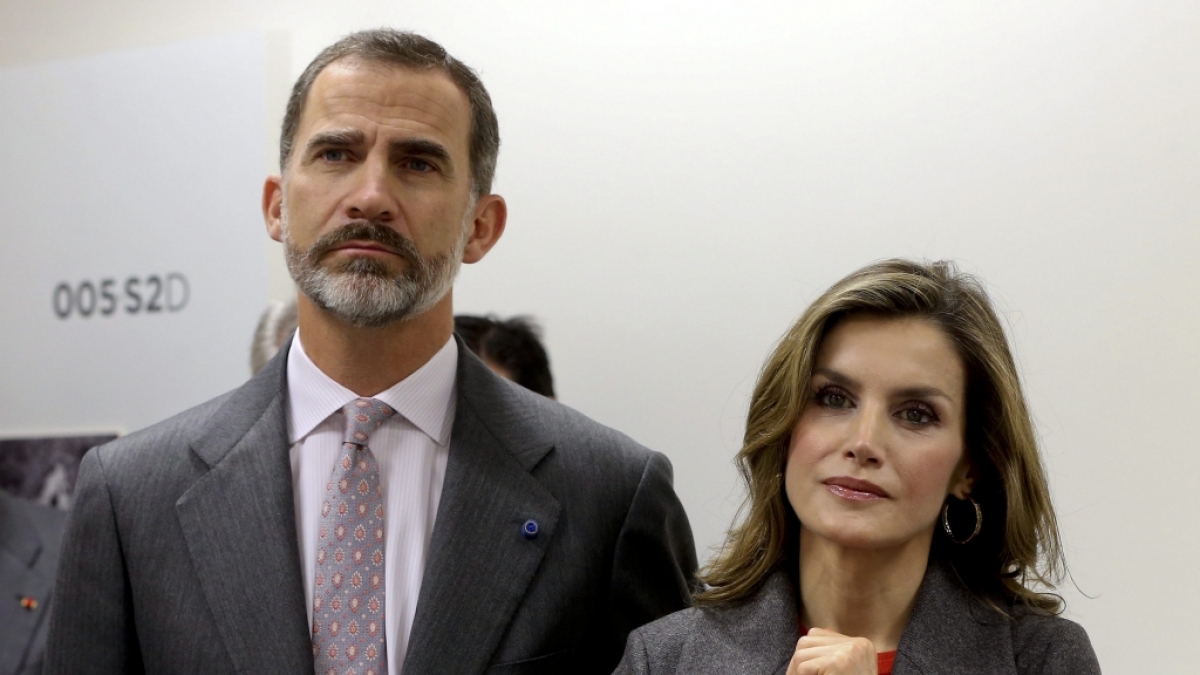 K&ouml;nig Felipe mit seiner Ehefrau K&ouml;nigin Letizia von Spanien. (Foto)