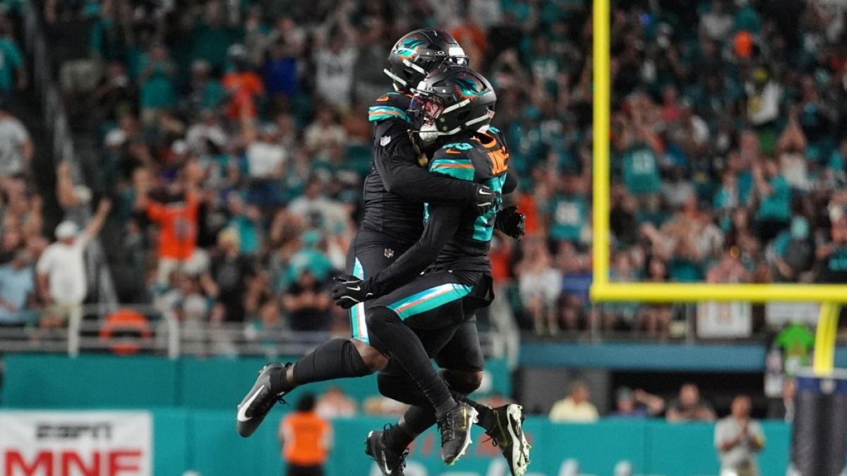 Die Miami Dolphins jubeln am 29.09.2025. (Symbolbild) (Foto)