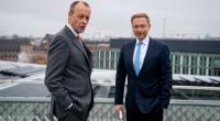 Friedrich Merz (CDU) und Christian Lindner (FDP) diskutierten bei 