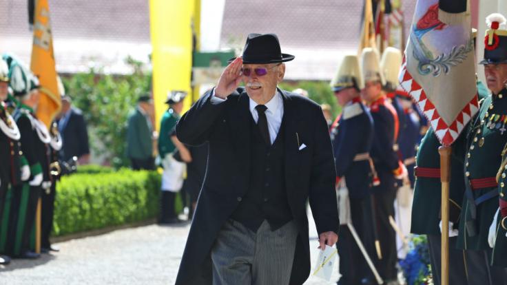 Markgraf Max von Baden besuchte ebenfalls die Trauerfeier.