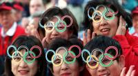 Japanische Fans bei den Olympischen Spielen in Sydney im Jahr 2000.