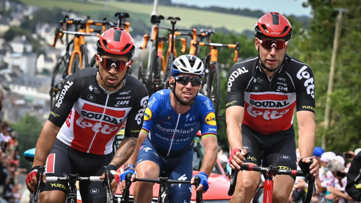 Caleb Ewan st&uuml;rzte bei der 3. Tour-Etappe schwer. (Foto)