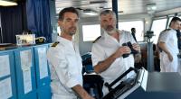 Kapitän Max Parger (Florian Silbereisen) und Staff-Kapitän Martin Grimm (Daniel Morgenroth) nehmen am Neujahrstag 2023 mit dem 