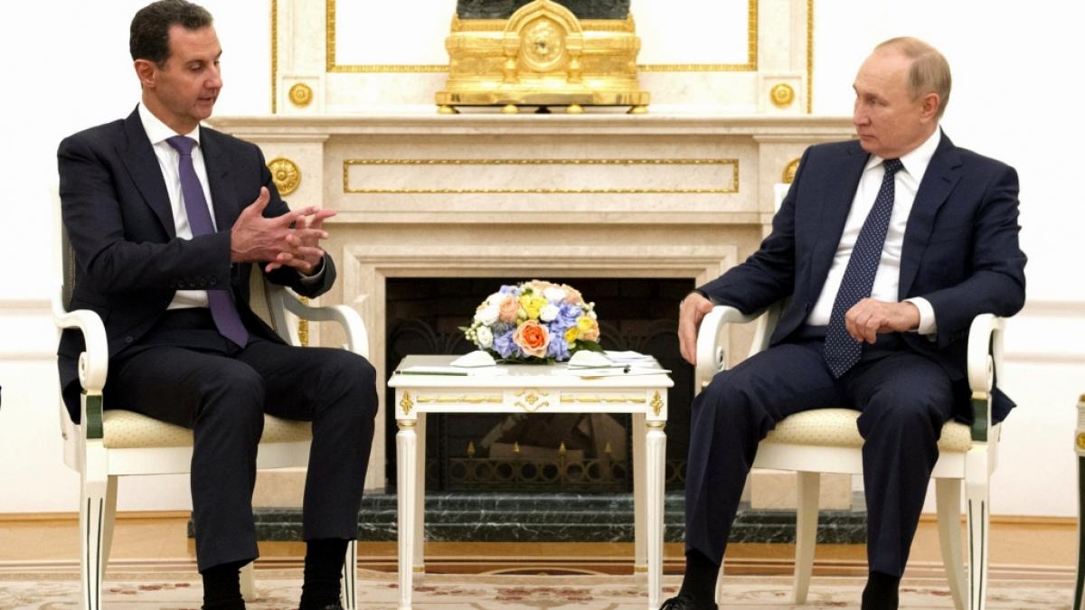 Die Archiv-Aufnahme zeigt Baschar al-Assad und Wladimir Putin im Jahr 2021. (Foto)
