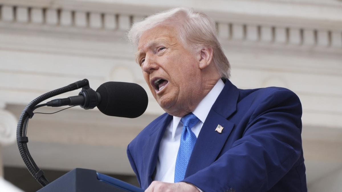 Donald Trump wurde am Memorial Day politisch. (Foto)