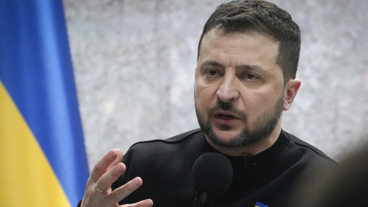 Ukraine-Pr&auml;sident Wolodymyr Selenskyj fordert weitere Sanktionen gegen Russland. (Foto)