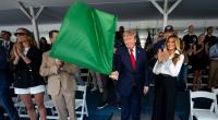 Donald Trump konnte seine Begeisterung nicht verbergen, als er die Startflagge für das IndyCar-Rennen in Washington schwenken durfte.