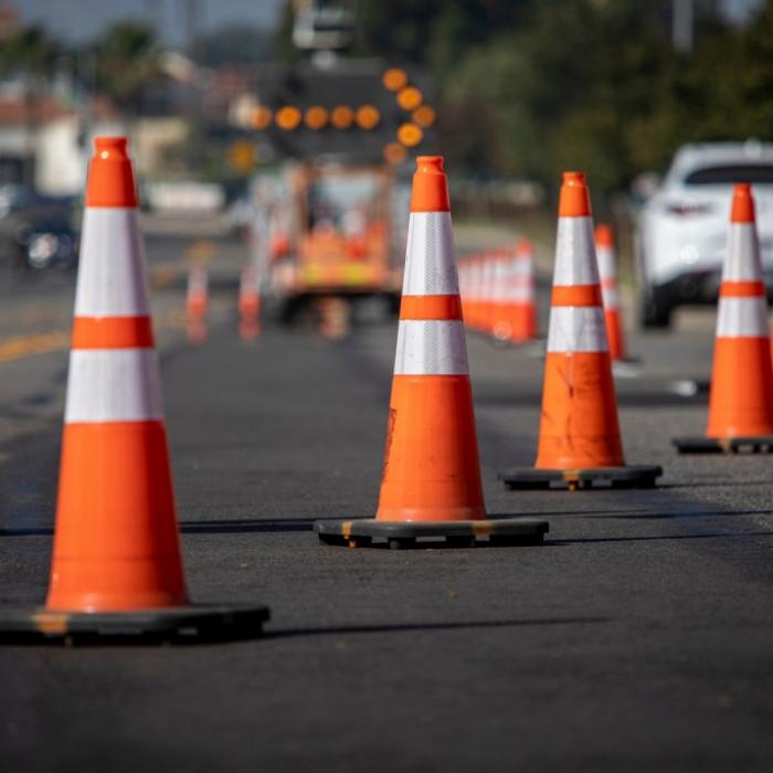 Tagesbaustelle mit verengter Fahrbahn auf der A7 bei Grasdorf am 24.09.2026