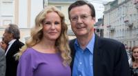Katja Burkard (l., mit Ehemann Hans Mahr) steht zu ihrem Sprachfehler.