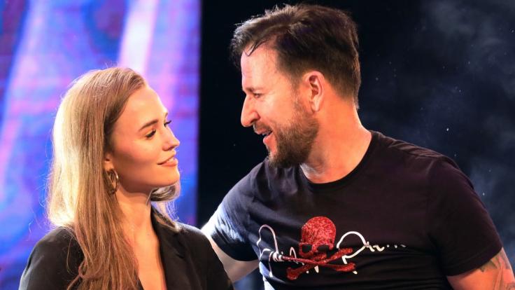 Schwer verknallt: Laura Müller und Michael Wendler.