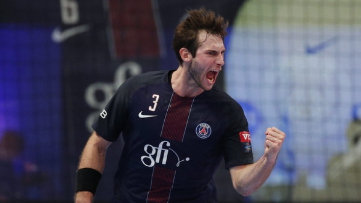 Uwe Gensheimer am 16.10.2016 im EHF Champions League Handballspiel zwischen Paris Saint Germain und SG Flensburg Handewitt im Stade Coubertin in Paris.