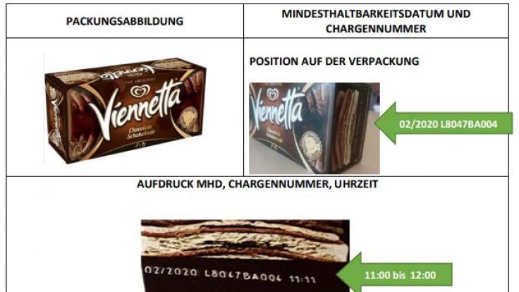 In einer Pressemitteilung erklärt Unilever, wo Verbraucher Mindesthaltbarkeitsdatum und Chargennummer finden.