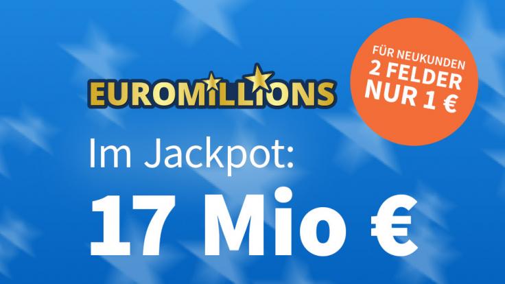 Am Freitag liegen 17 Mio. Euro im Jackpot bei EuroMillions
