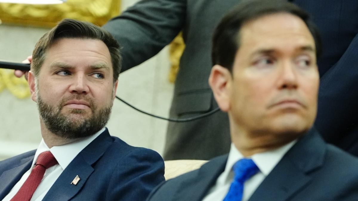 Immer mehr Indizien sprechen daf&uuml;r, dass sich weder Vizepr&auml;sident J.D. Vance (li.) noch US-Au&szlig;enminister Marco Rubio Hoffnungen darauf machen d&uuml;rfen, eines Tages Donald Trump als US-Pr&auml;sident zu beerben. (Foto)