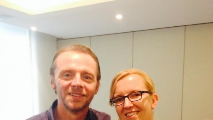 News.de-Redakteurin Susett Queisert traf Simon Pegg zum Interview in Berlin.