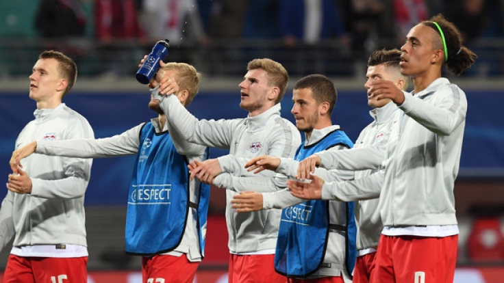 RB Leipzig kann sich freuen, der Champions-League-Neuling siegte erstmals.
