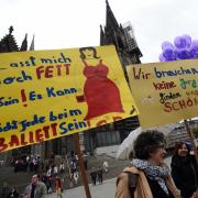 Proteste vor dem «GNTM»-Finale.