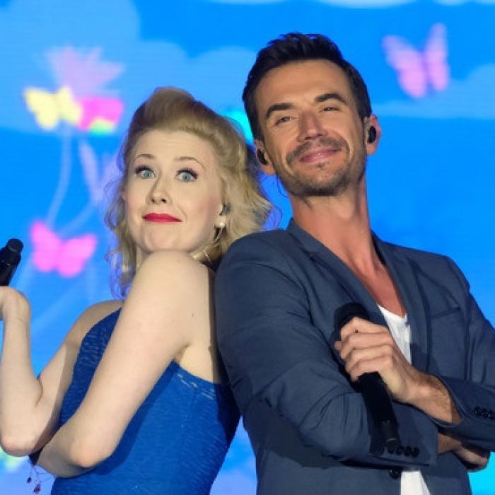 Florian Silbereisen und Sarah Jane Scott