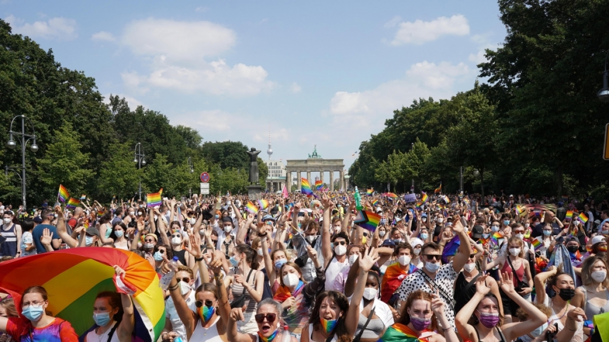So wird der CSD 2022 in Berlin gefeiert. (Foto)