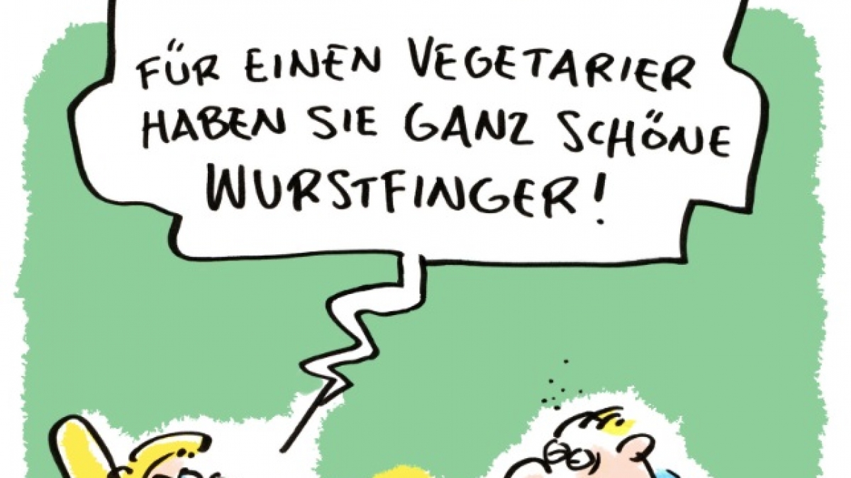 Haben Vegetarier Wurstfinger? (Foto)