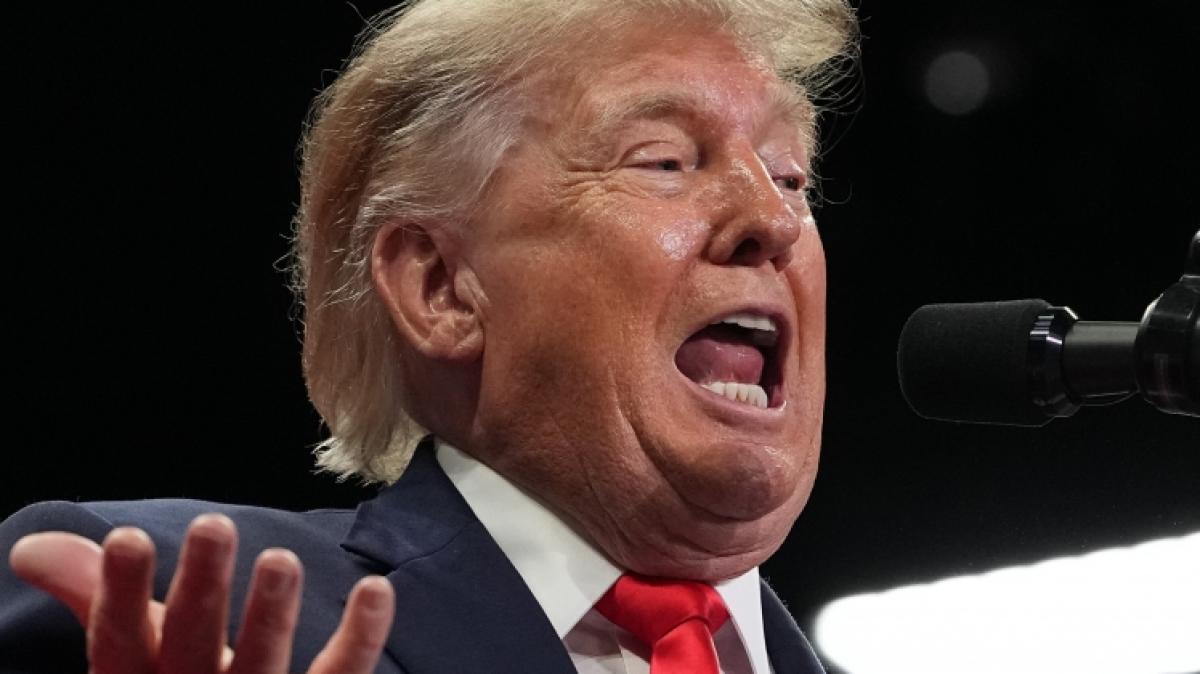 Donald Trump hat sich bei einem Auftritt komplett vergessen. (Foto)