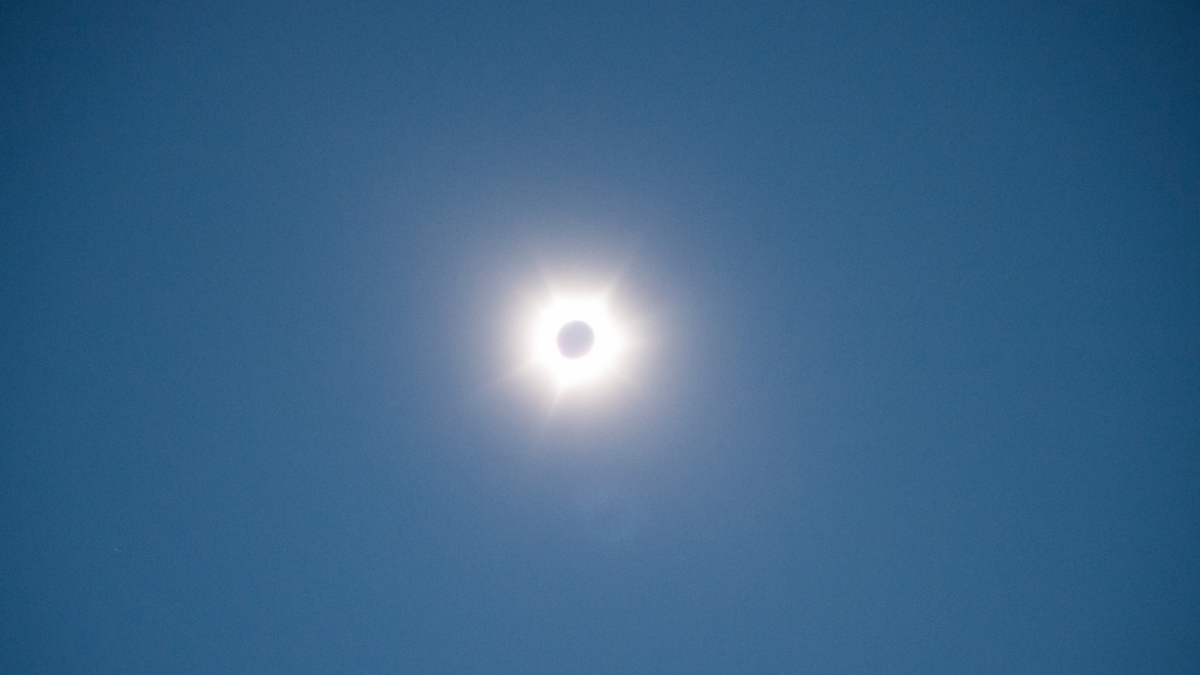 Am 20. April 2023 war eine hybride Sonnenfinsternis sichtbar. (Foto)