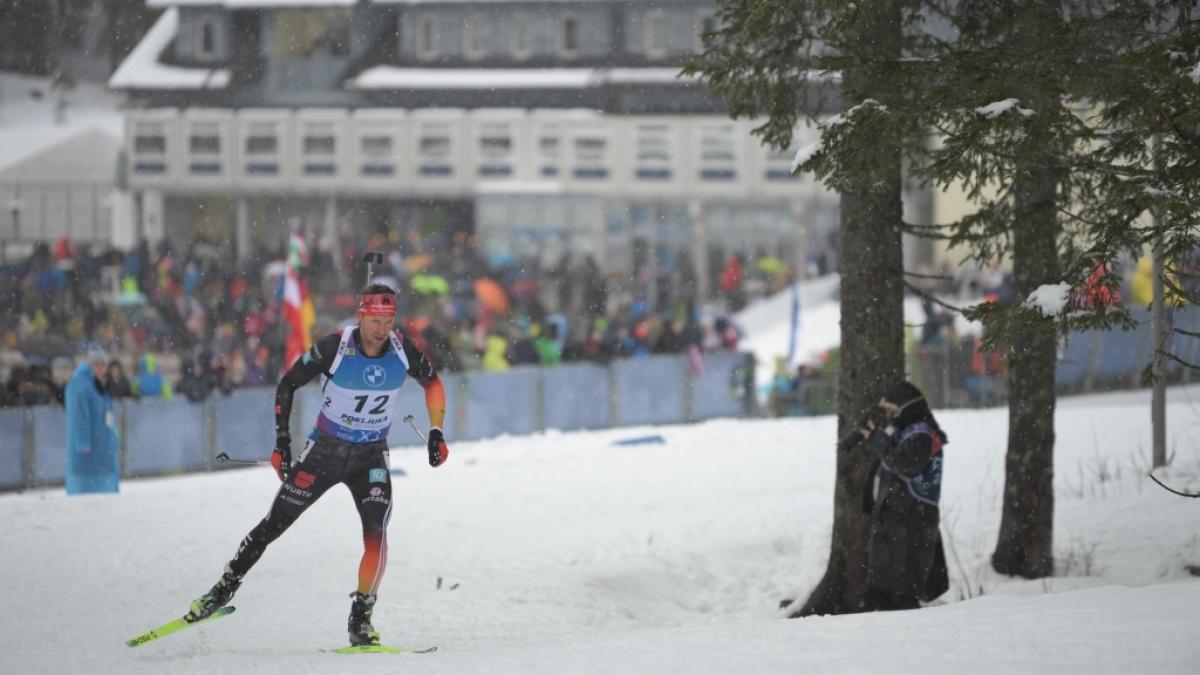 Der Deutsche Philipp Nawrath in Aktion: Der letzte Biathlon-Weltcup in der Saison 2024/25 findet in Oslo statt. (Foto)