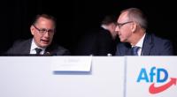 Arbeiten AfD-Bundessprecher Tino Chrupalla (l.) und Franktionsvorsitzender Jörg Urban bereits an der Machtübernahme in Sachsen?