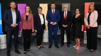 Ulrich Siegmund (AfD), Claudia Wittig (BSW), Lydia Hüskens (FDP), Sven Schulze (CDU), Armin Willingmann (SPD), Susan Sziborra-Seidlitz (Bündnis 90/Die Grünen) und Eva von Angern (Die Linke) sind die Spitzenkandidaten zur Landtagswahl.