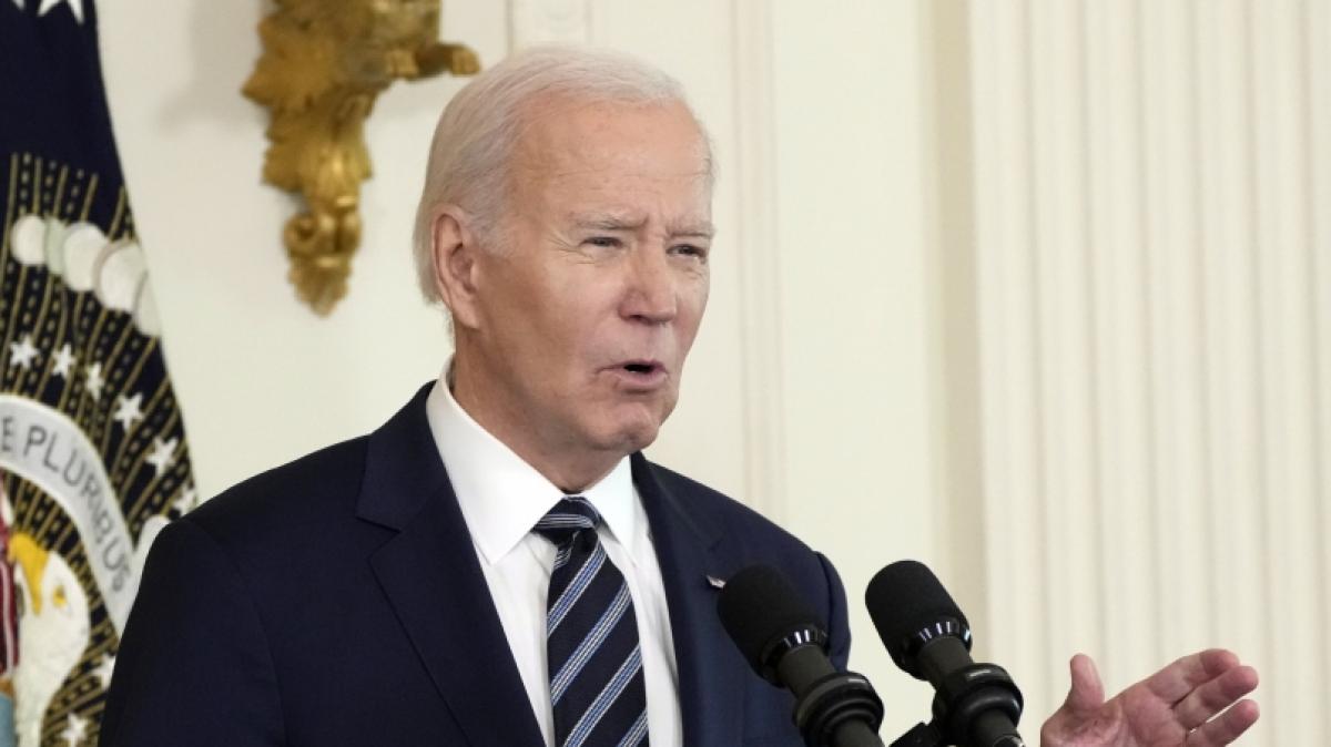 Joe Bidens Umfragewerte fallen immer weiter. (Foto)