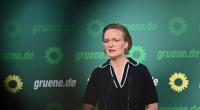 Schlechte Nachrichten für Parteivorsitzende Franziska Brantner: Die Grünen sind in einer neuen Umfrage nur noch fünftstärkste Kraft im Bund.