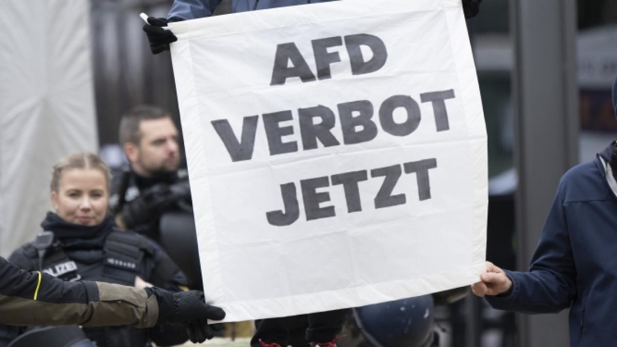 Gegen die menschen- und demokratieverachtende Politik der AfD gehen auch im April 2026 wieder bundesweit Menschen bei Demonstrationen auf die Stra&szlig;e. (Foto)