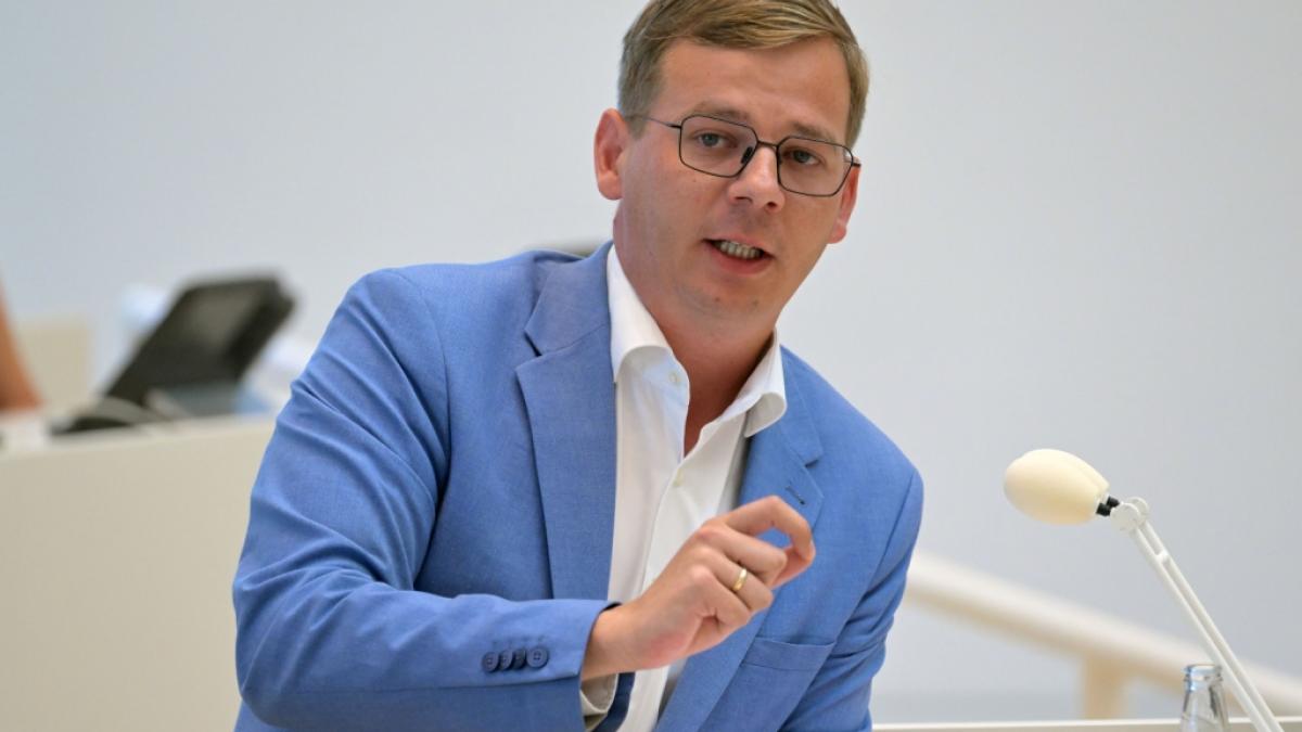 Sebastian Walter, Fraktionsvorsitzender der Fraktion Die Linke in Brandenburg. (Foto)