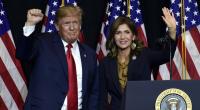 Ein Bild aus glücklicheren Tagen - inzwischen gehen Donald Trump und seine Heimatschutzministerin Kristi Noem (hier auf einem Foto von 2018, getrennte Wege.