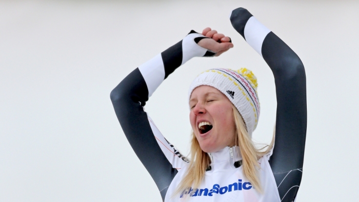 Bei den Paralympischen Spielen in Sotschi 2014 hatte Andrea Rothfuss allen grund zu jubeln.
