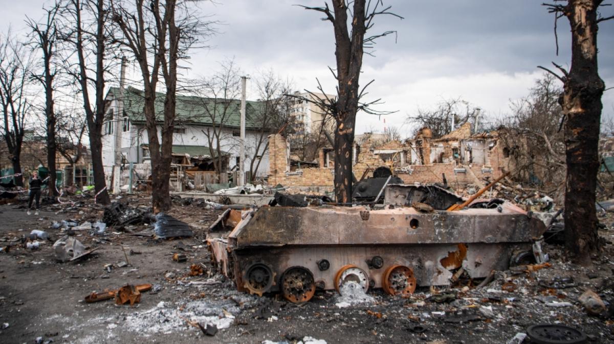 Schon wieder wurde ein russischer Panzer zerst&ouml;rt. (Foto)