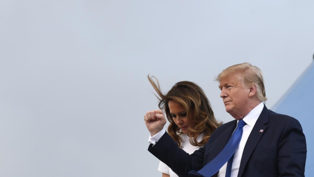 Melania Trump und Ehemann Donald Trump. (Foto)