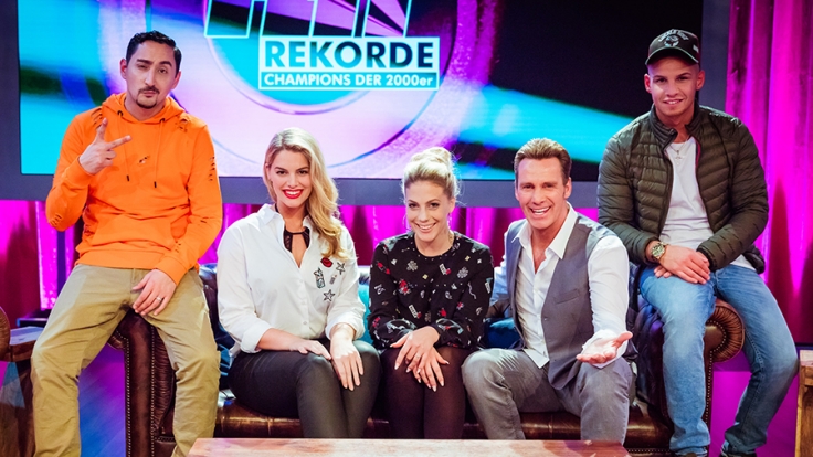 Eko Fresh, Angelina Kirsch, LaFee, Jürgen Milski, Pietro Lombardi (v.l.n.r.) kämpfen bei