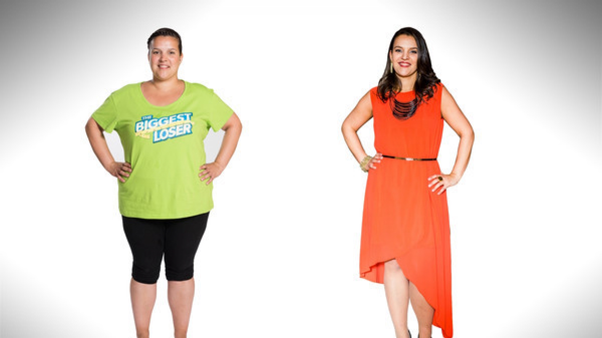 Alexandra aus Wiesbaden - vor und nach der Sat.1-Show "The Biggest Loser". Sie trat mit einem Startgewicht von 103,4 Kilo an und wog am Ende nur noch 50,2 Kilo. (Foto)
