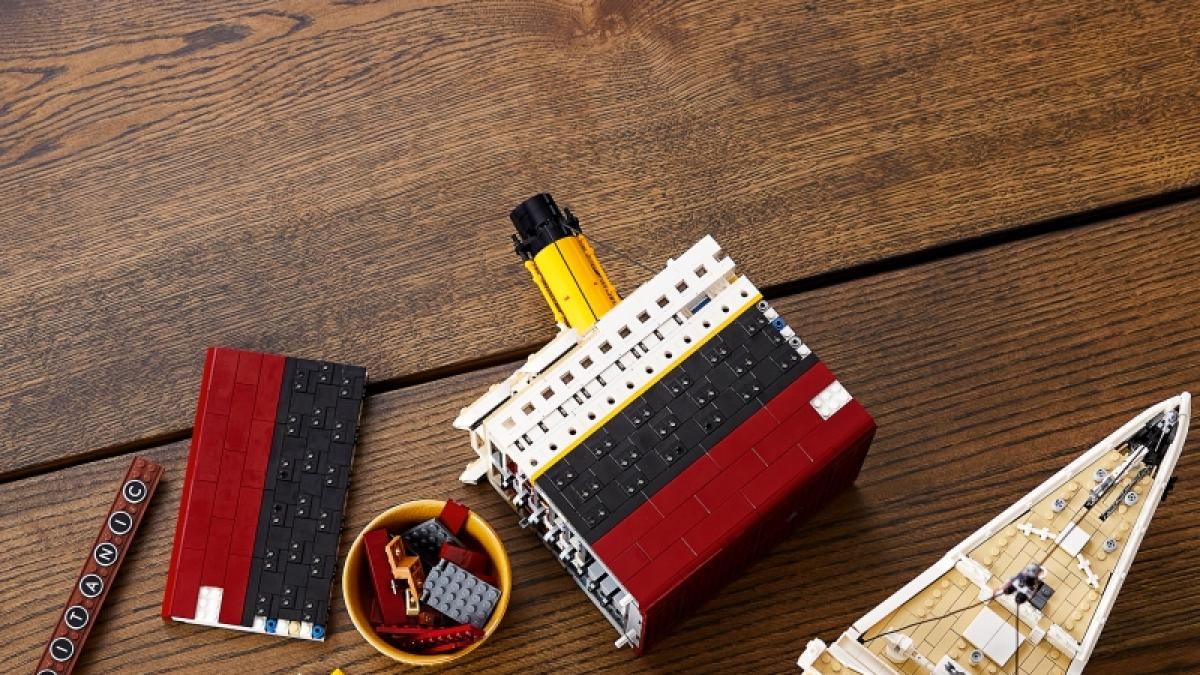 Die Lego Titanic besteht aus drei separat aufgebauten Abschnitten. (Foto)