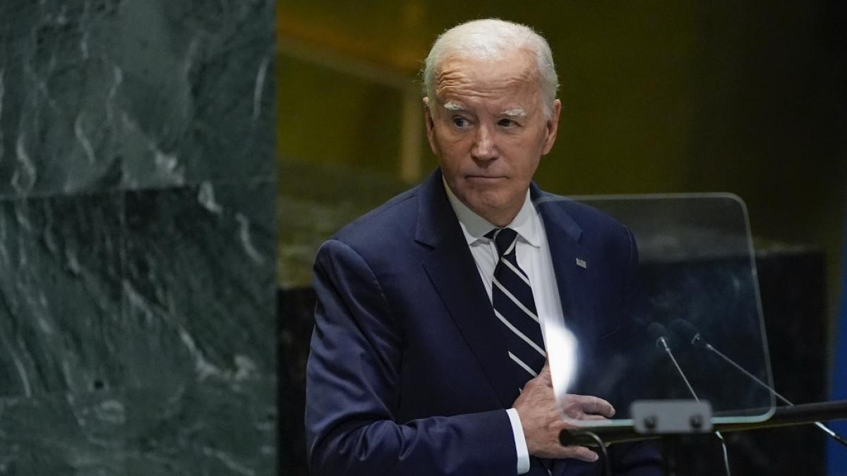 Joe Biden spricht auf der 79. Sitzung der Generalversammlung der Vereinten Nationen im UN-Hauptquartier. (Foto)