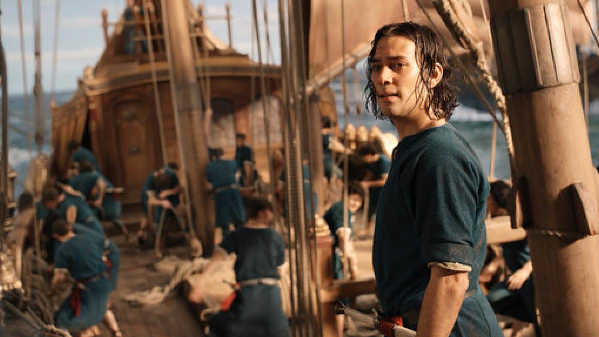 Tom Baldry als Isildur in Amazons "Herr der Ringe"-Serie. (Foto)