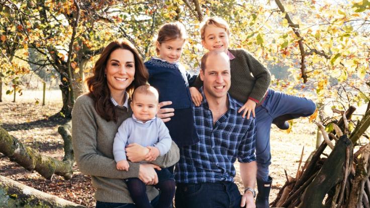 Herzogin Kate und Prinz William mit ihren Kindern.
